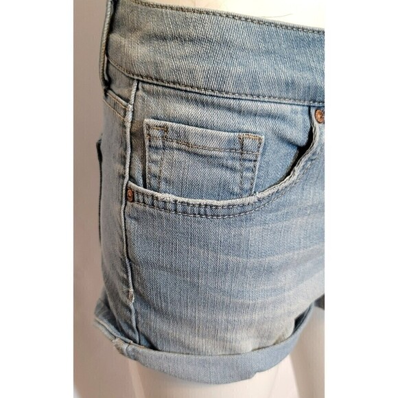 Jessica Simpson Cuffed Denim Shorts - Size 0/25 - Picture 5 of 8